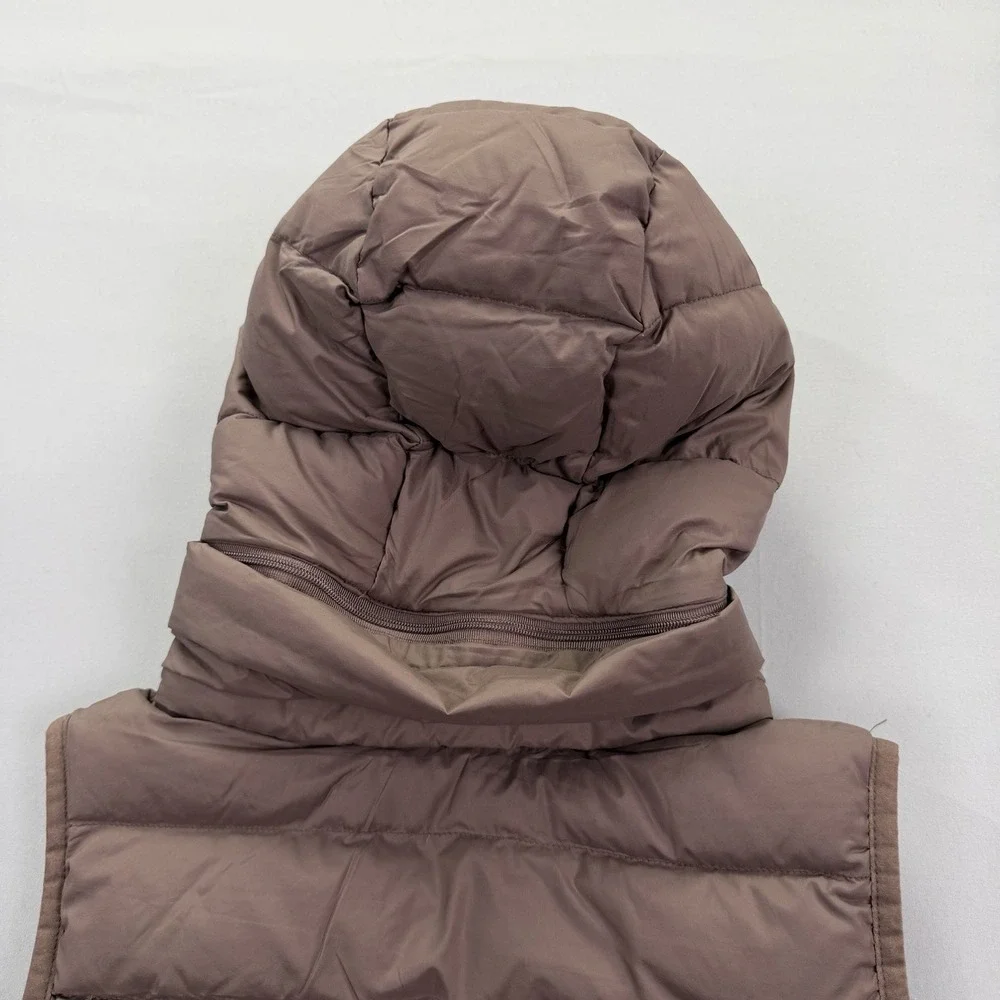 Lululemon Down & Around Vest Women's Size 6 Hooded Long Puffer Down